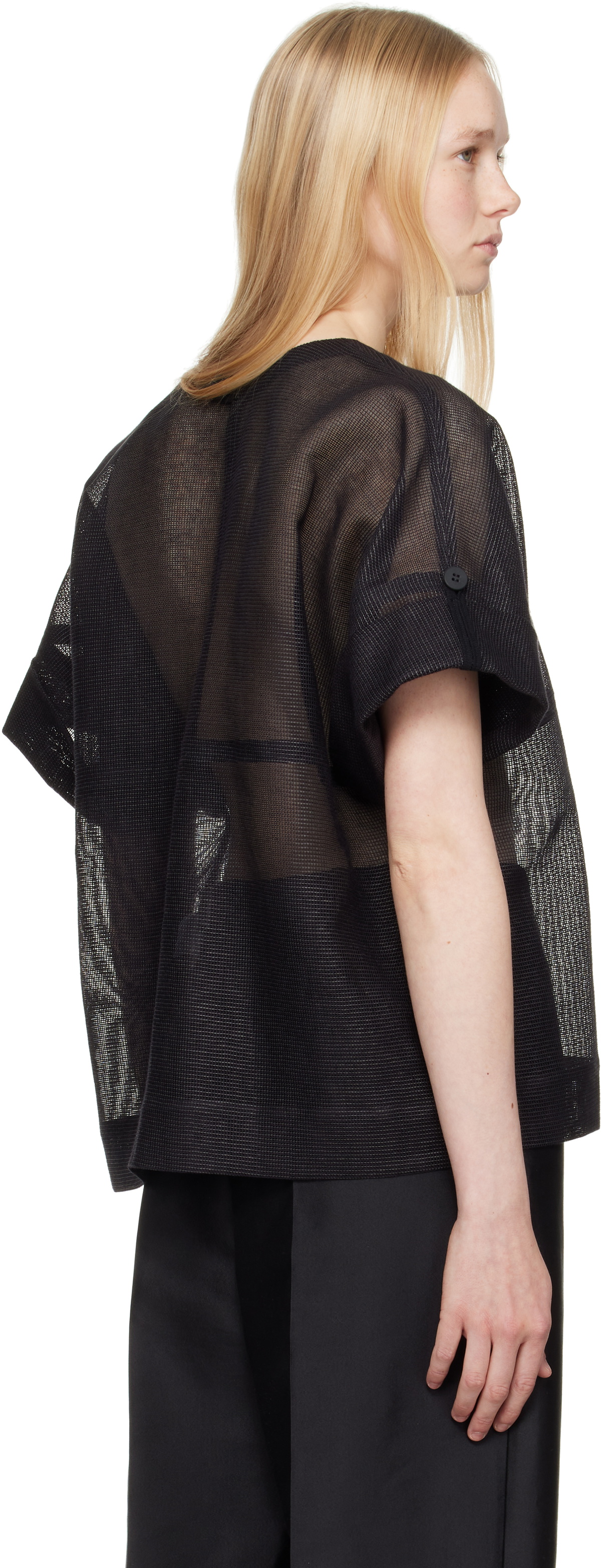 ISSEY MIYAKE Black Papyrus T-shirt