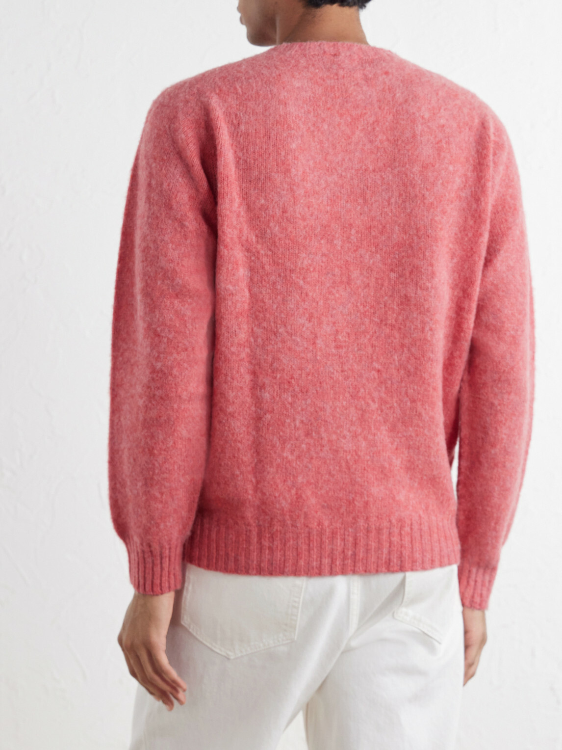 Drake's - Brushed Wool Sweater - Pink
