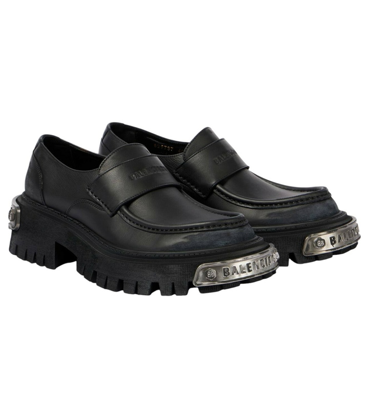 Photo: Balenciaga Tractor leather loafers