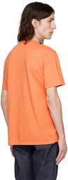 Vince Orange Garment-Dyed T-Shirt