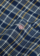 Gant Plaid Cotton Shirt Navy