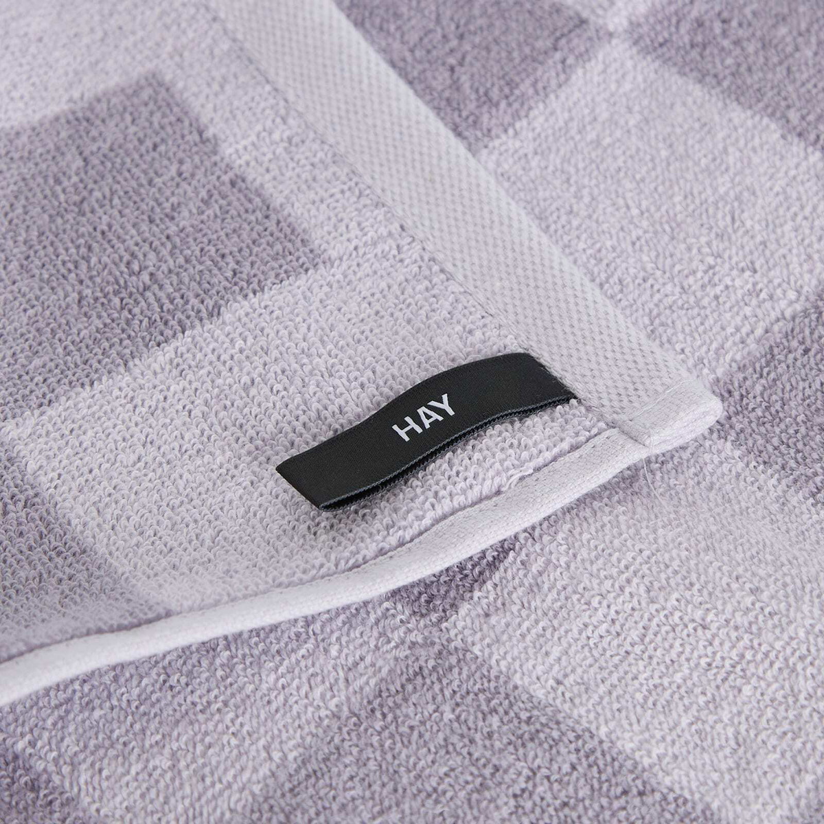 HAY Check Wash Cloth in Lavender 