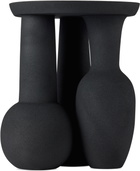 POLSPOTTEN Black Roman Vase & Plate