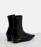 Khaite Nevada leather ankle boots