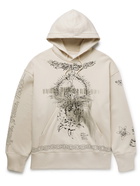 GIVENCHY - Oversized Printed Cotton-Jersey Hoodie - Neutrals - XS