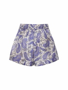 ZIMMERMANN - Devi Printed Relaxed Fit Silk Shorts