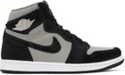 Nike Jordan Black & Gray Air Jordan 1 Retro Sneakers
