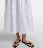 Tory Burch Broderie anglaise cotton midi dress