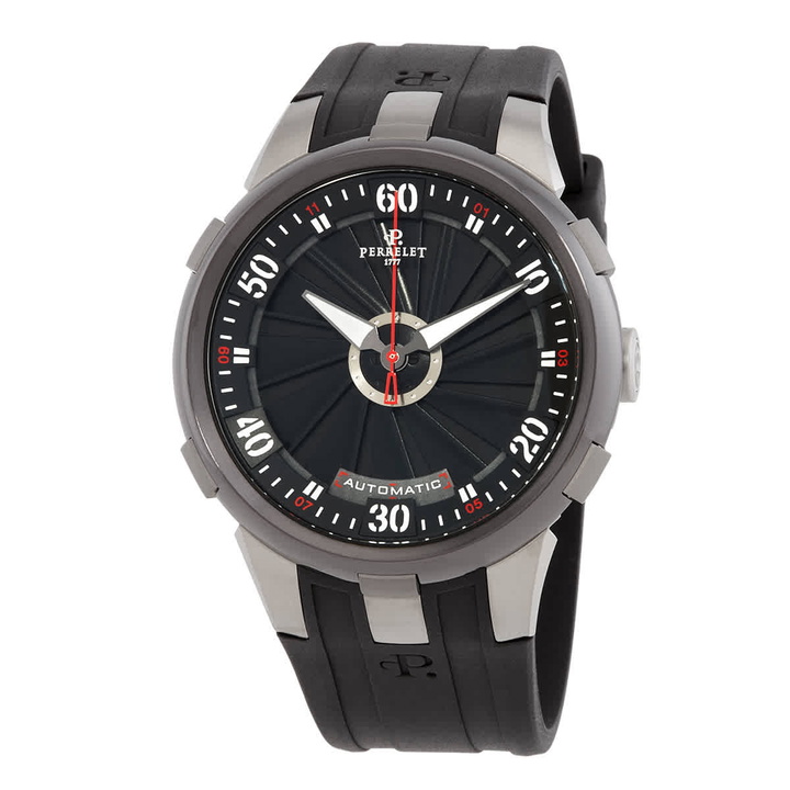Photo: Perrelet Turbine XL Automatic Black Dial Mens Watch A1050/1