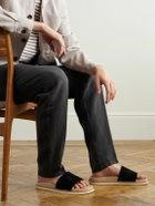 Brunello Cucinelli - Suede Slides - Black
