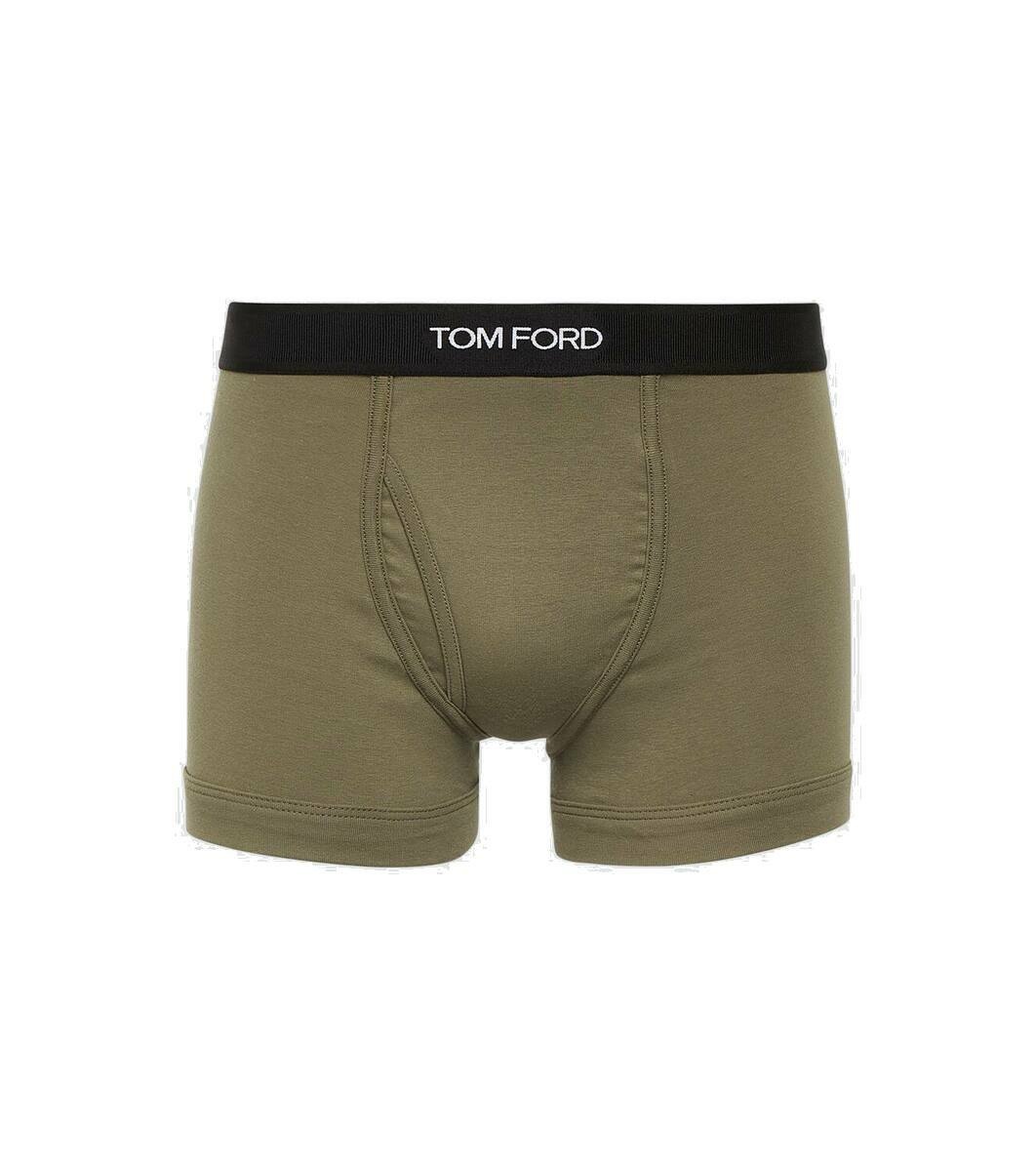 Photo: Tom Ford Cotton-blend jersey boxer briefs