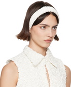 SUPER YAYA SSENSE Exclusive Bridal Capsule Bandeau Criss Cross Headband