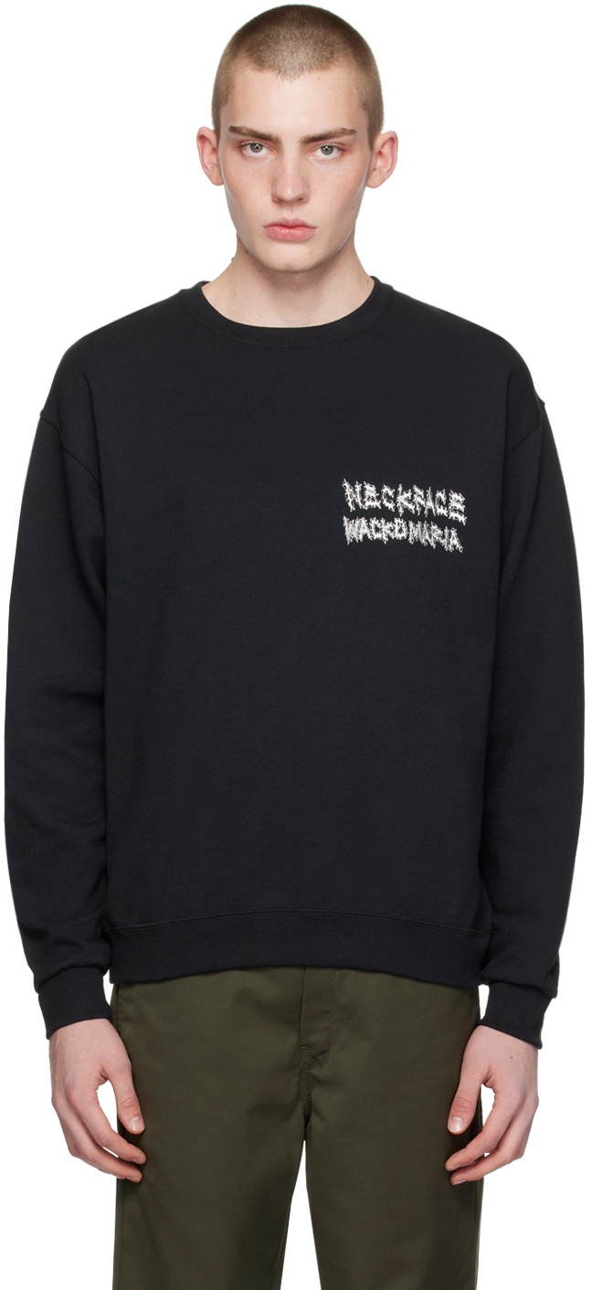 Photo: WACKO MARIA Black Printed Sweatshirt