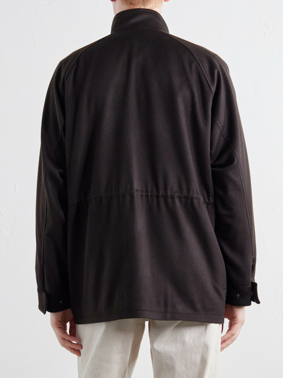 Stòffa - Traveler Brushed Cashmere-Twill Jacket - Brown