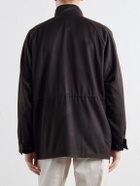 Stòffa - Traveler Brushed Cashmere-Twill Jacket - Brown