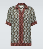 Dries Van Noten Printed bowling shirt