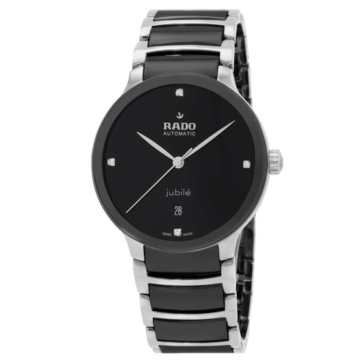 Photo: Rado Centrix Automatic Diamond Black Dial Unisex Watch R30018712