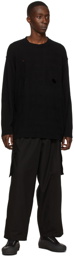 Yohji Yamamoto Black Silk Sweater