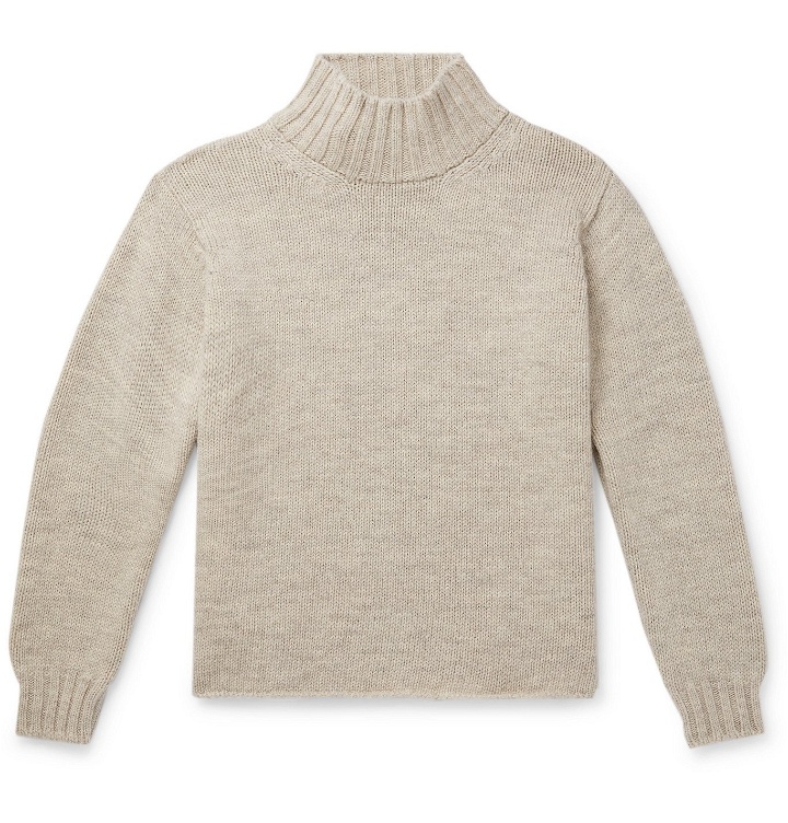 Photo: Margaret Howell - Wool Rollneck Sweater - Gray