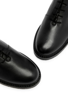 Legres Grained Leather Ankle Boots Black
