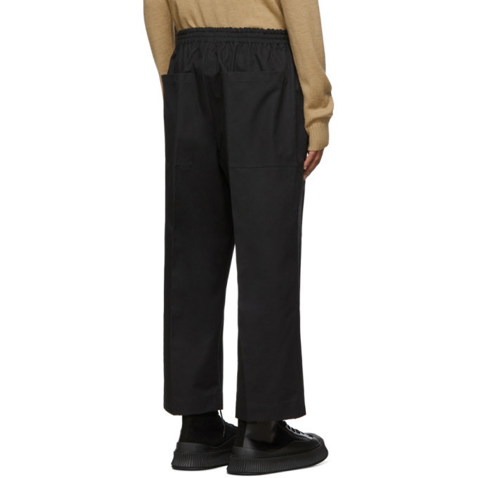 Plus Black Casual Wide Leg Trouser