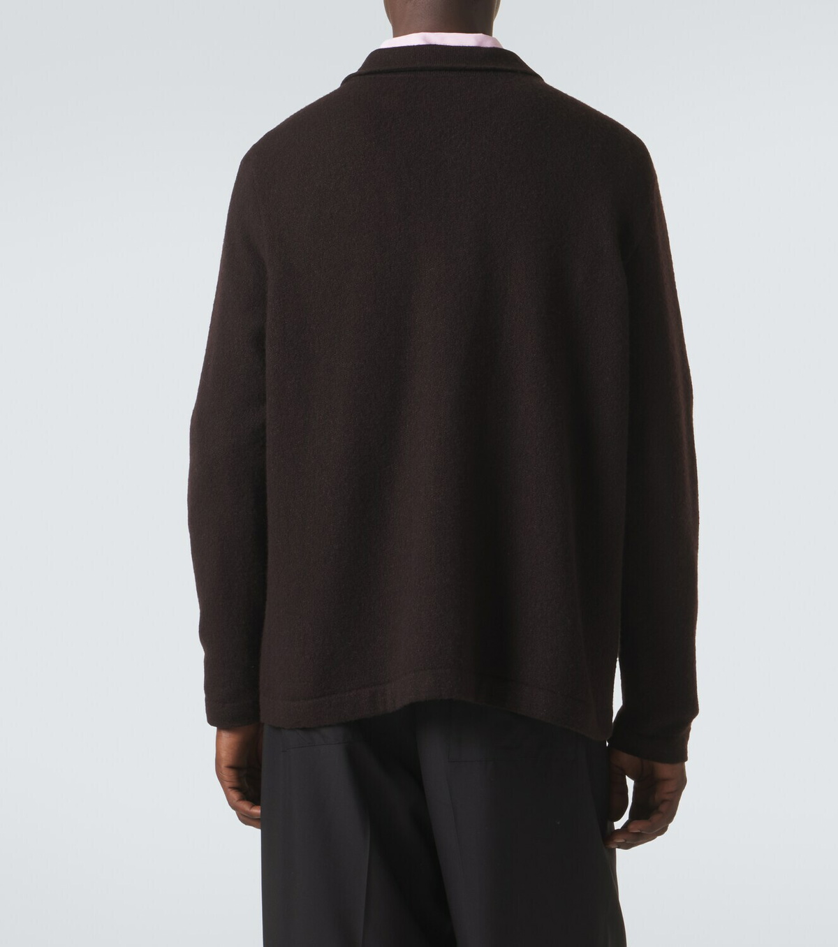 Umit Benan Winter Sunset cashmere and silk overshirt