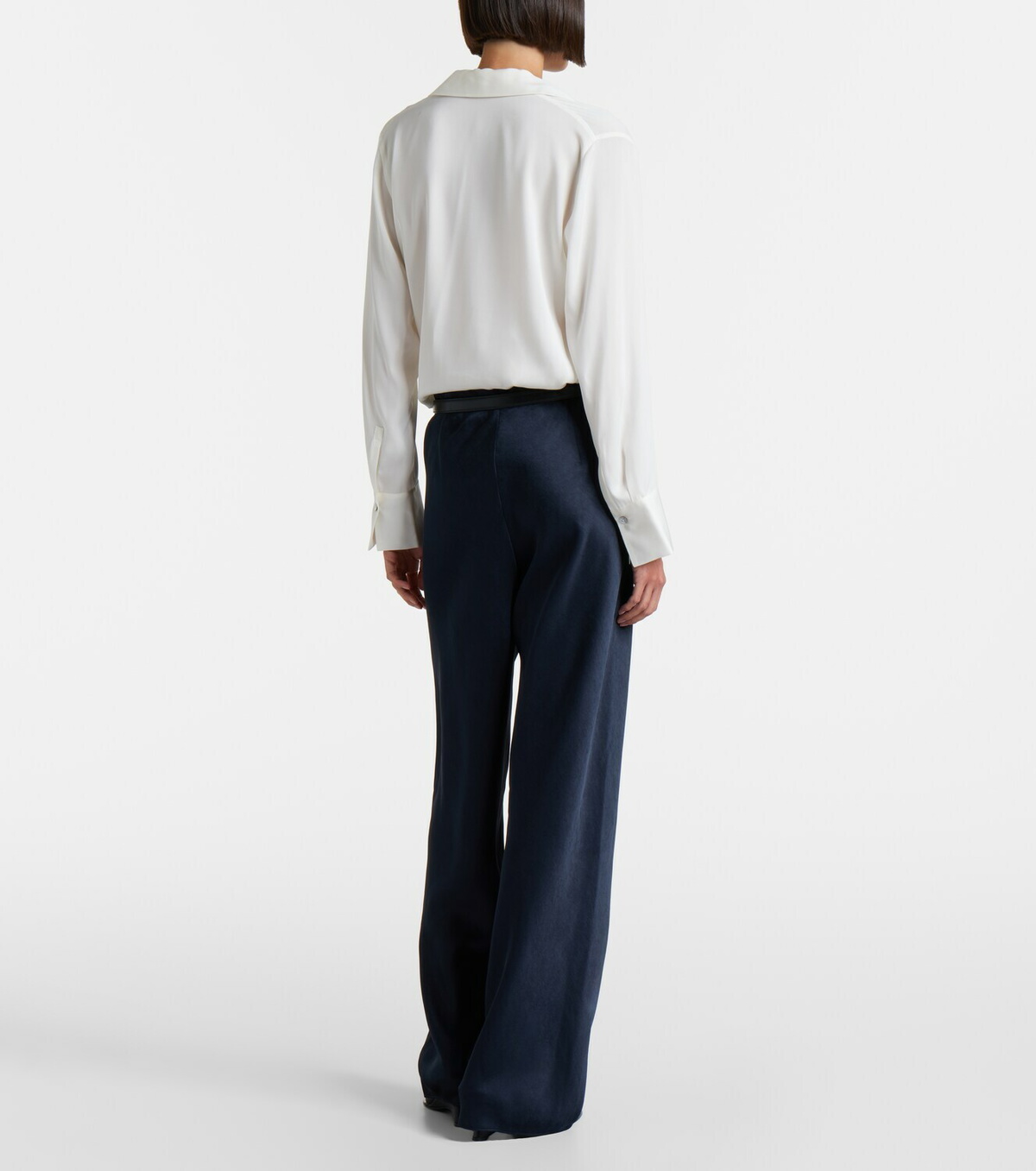 Vince Colette satin wide-leg pants