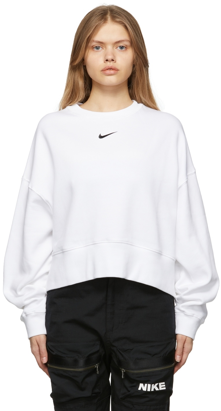 Nike White Sportswear Collection Essentials Crewneck Nike