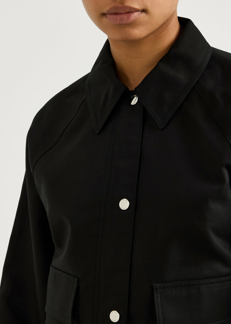 【TOTEME】Cropped Jacket for women Pure Organic Cotton TOTEME Organic Cotton Cropped Jacket | Neutrals | FARFETCH