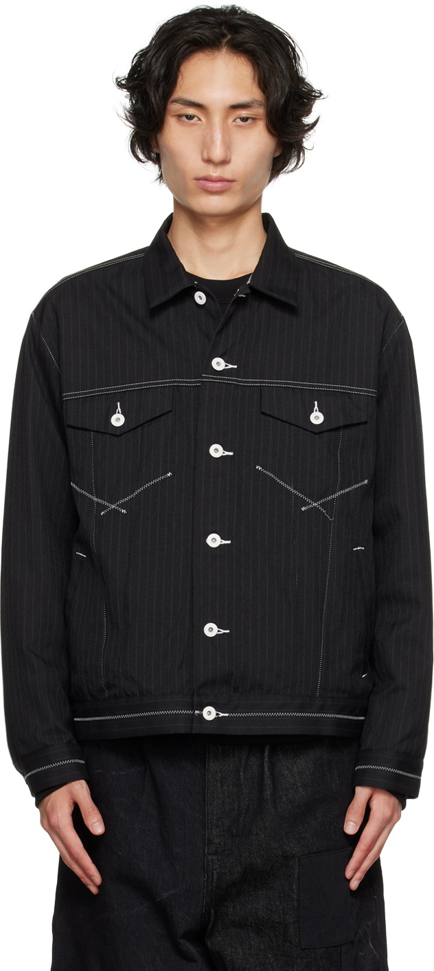 Comme des Garçons Homme Black Striped Jacket Comme des Garcons Homme