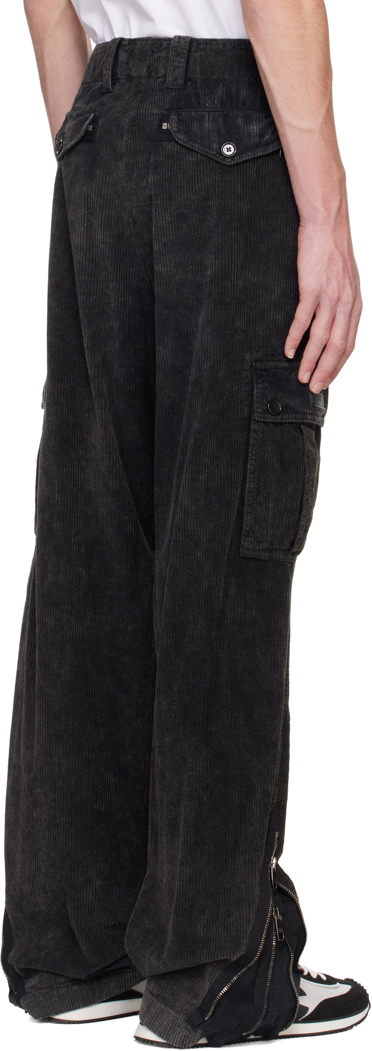 Dolce&Gabbana Gray Re-Edition Garment Dyed Cargo Pants