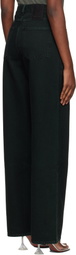 032c Green Goya Wide Leg Jeans