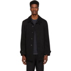 Comme des Garcons Homme Black Laminated Twill Jacket