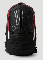 Moncler - Cut Logo Print Backpack in Black