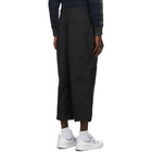 Comme des Garcons Homme Black Cotton Duck Trousers