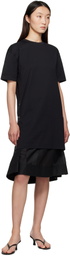 3.1 Phillip Lim Black Oversized T-shirt Combo Midi Dress