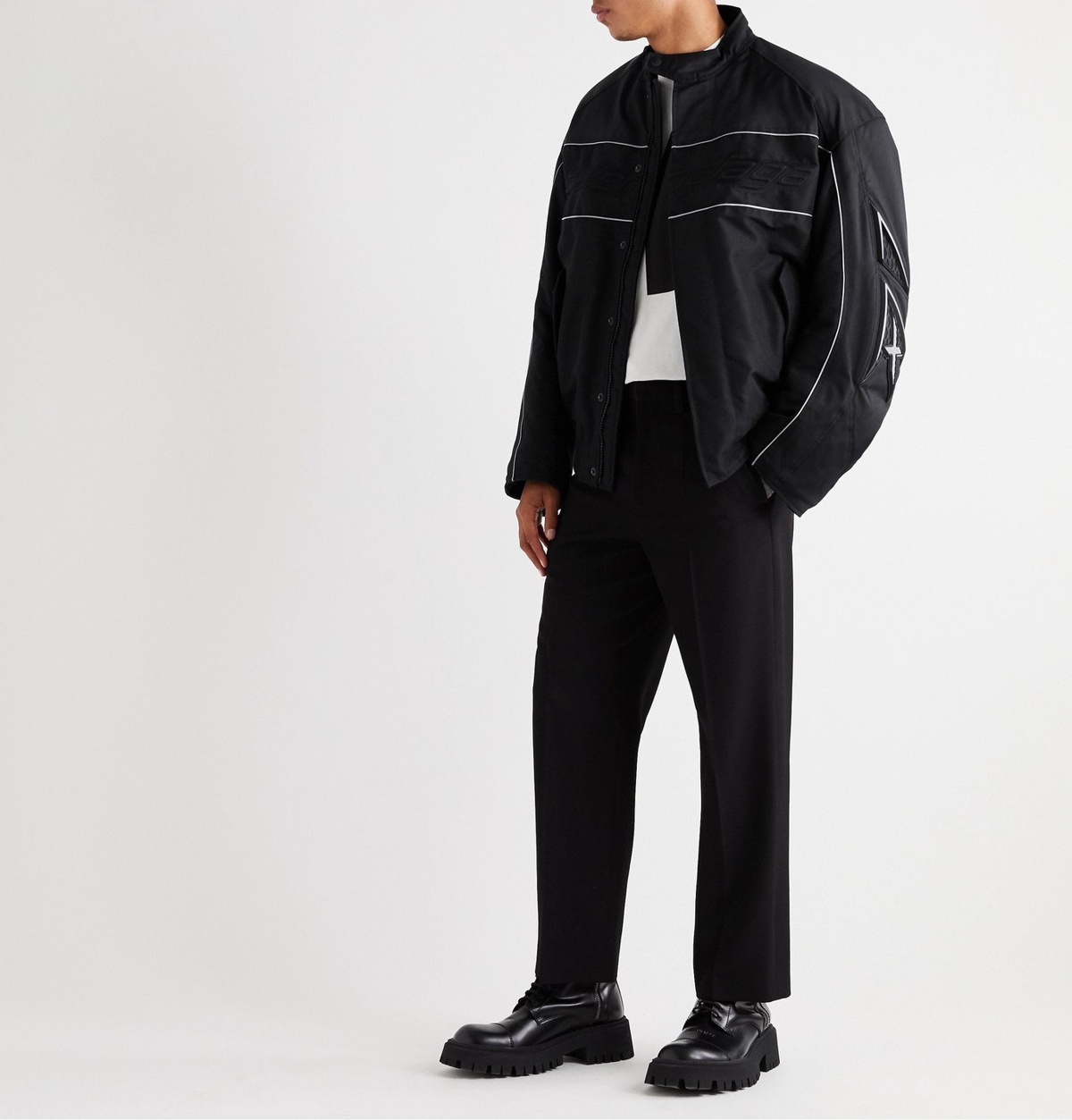 FS Balenciaga Moto leather jacket  outerwear  superfuture  supertalk
