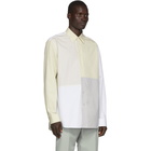 Jil Sander White and Beige Tilt Straight Fit Shirt