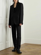 LOEWE - Grain de Poudre Wool and Silk-Blend Blazer - Black