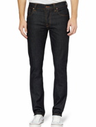 Nudie Jeans - Grim Tim Slim-Fit Organic Dry Denim Jeans - Blue