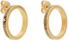 Maison Margiela Gold Stud Earrings