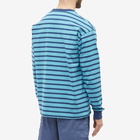 Human Made Men's Long Sleeve Stripe T-Shirt in Blue