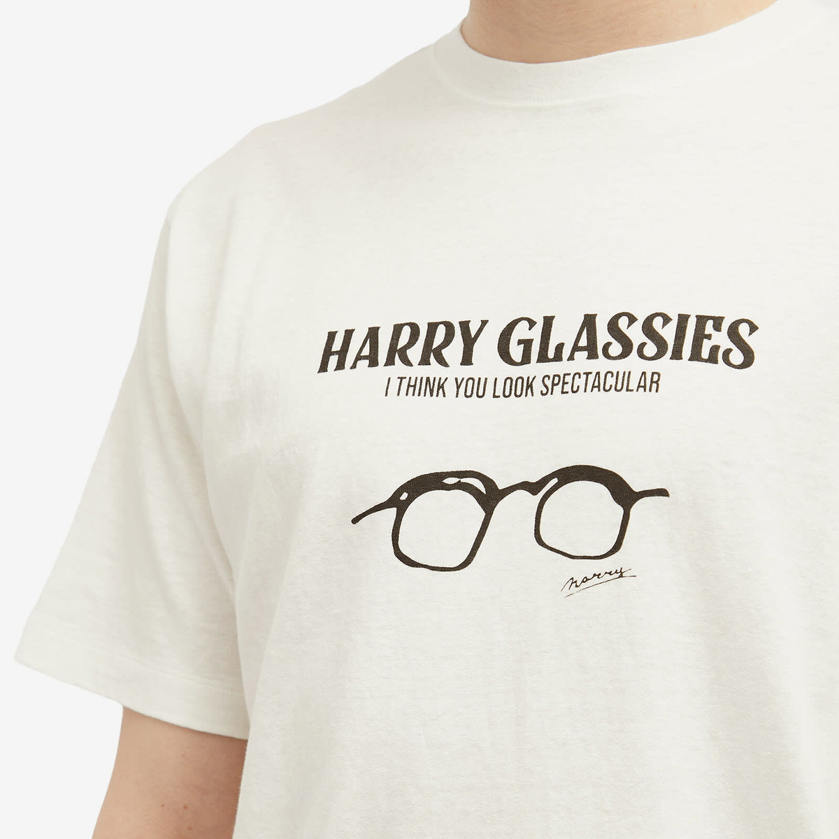 Ordinary Fits Men's Harry Printed T-Shirt in Off-White