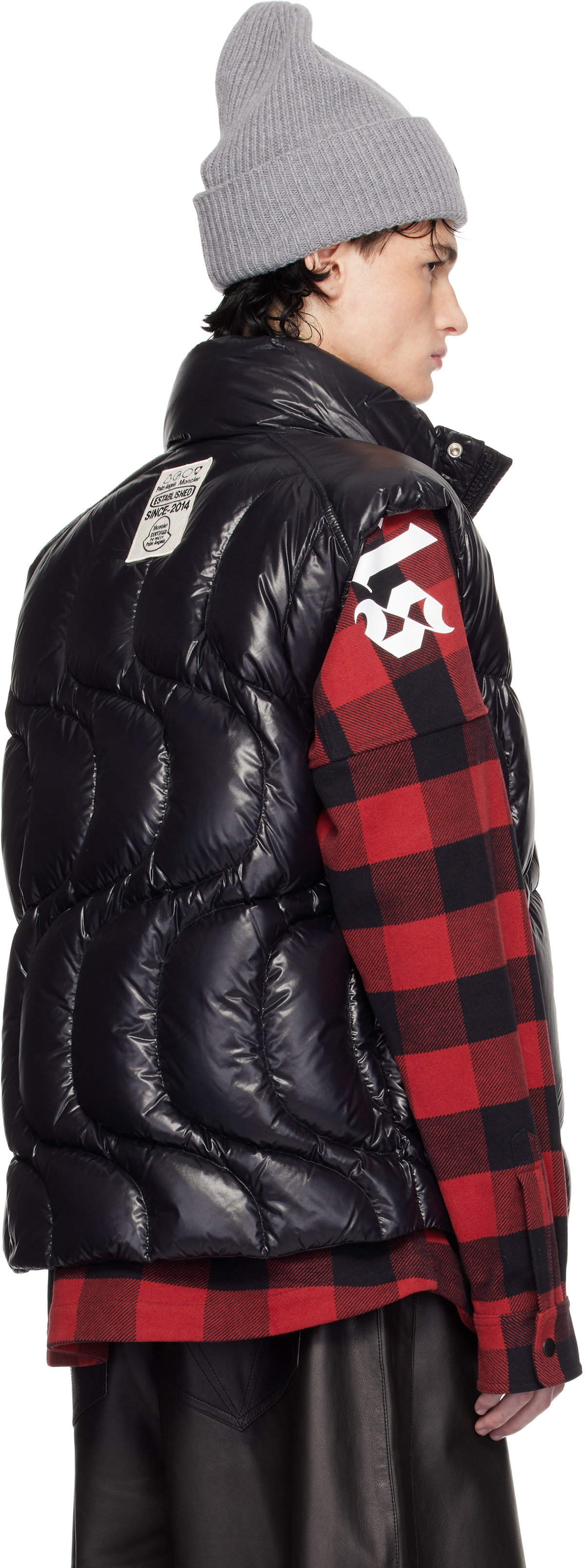 Moncler Genius Moncler x Palm Angels Black Gwenyth Down Vest