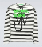 JW Anderson x Michael Clark striped cotton jersey sweatshirt