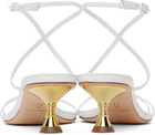 Studio Amelia White Helix 50 Heeled Sandals