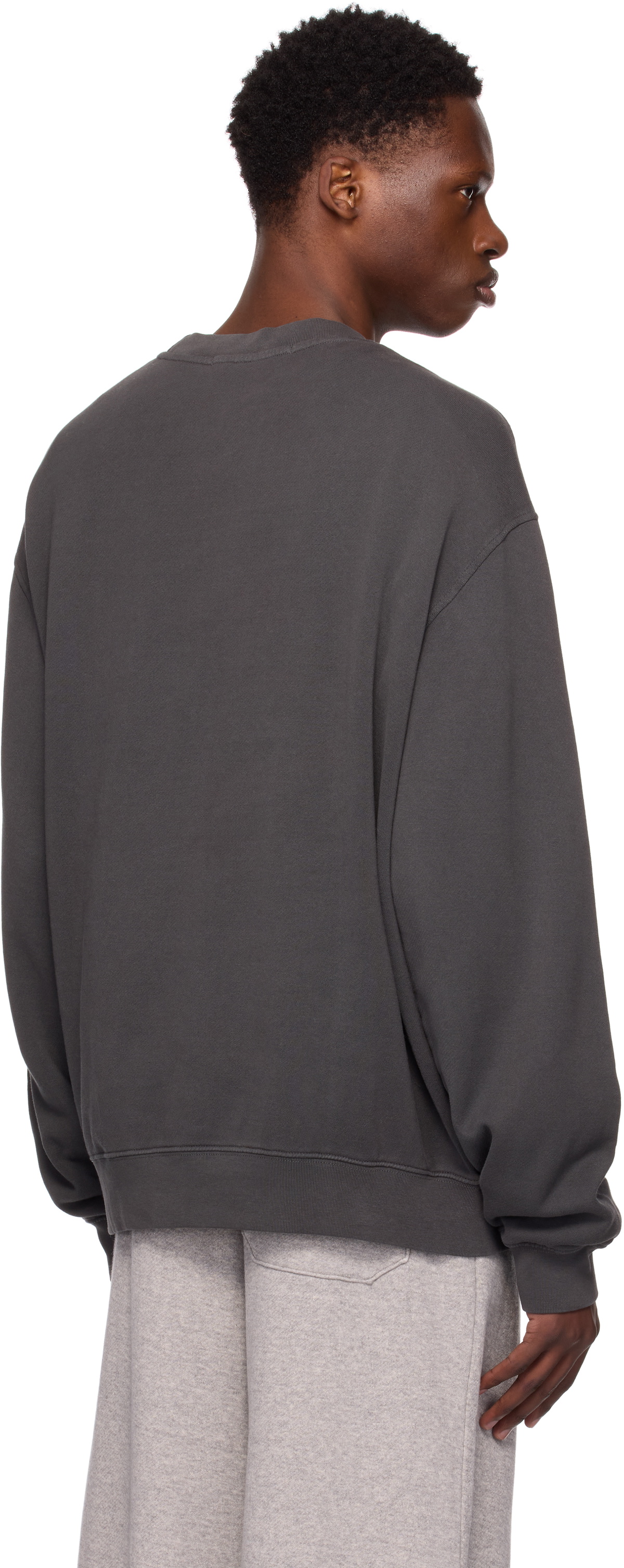 The Elder Statesman Gray Daily Crew Sweatshirt
