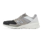 New Balance Grey and Black US Made 990v5 Sneakers