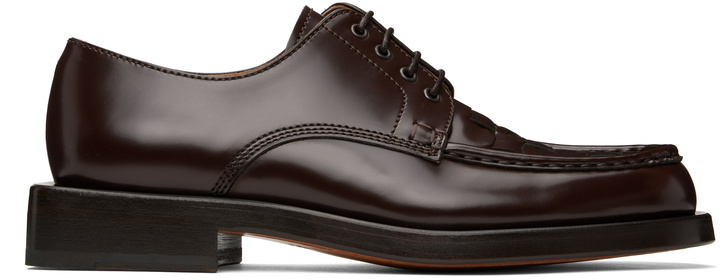 Photo: JACQUEMUS Brown La Croisière 'The Derbies' Derbys