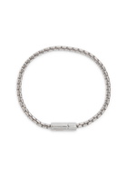 Tateossian Rhodium-plated box Chain Bracelet Silver